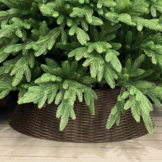 Юбка-корзина для Новогодней ёлки Премиум цвет Лесной орех 2ХL 87/65/29 см,  с чехлом