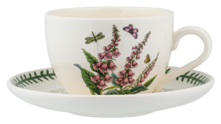 Чашка для завтрака с блюдцем Portmeirion Ботанический сад Наперстянка, 500 мл
