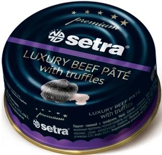 Паштет Setra Люкс говяжий с трюфелем, 100г