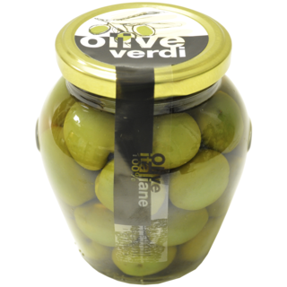 Оливки CEZONI зеленые гигантские с косточкой, 290 г