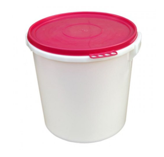 Бак пластмассовый  45л с герметич.крышкой пищевой (Иж)