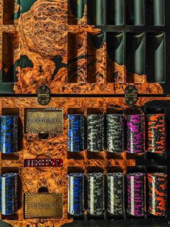 Покерный набор, 60х60х4,2 см в разложенном виде, ручная работа, арт. ПН001