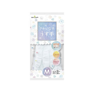 034289 "Showa" Перчатки виниловые с внутренним покрытием, размер M (белые) 1/240