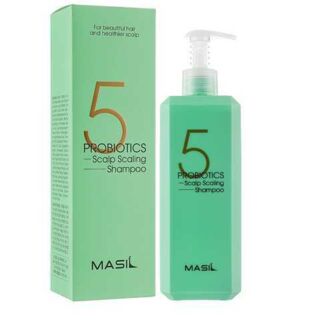 061184 "MASIL" 5 Probiotics Scalp Scaling Shampoo Шампунь с пробиотиками для глубокого очищения и укрепления волос  500мл 1/30