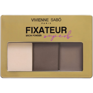 Vivienne Sabo Набор для бровей Fixateur Superb, тон 01, Светло-коричневый