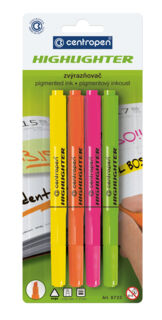 Centropen Набор текстовыделителей, 8722/4, 1-4 мм, 4 цвета