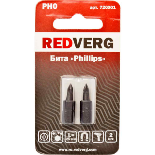 Бита Redverg PH0х25 (2шт.) (720001)
