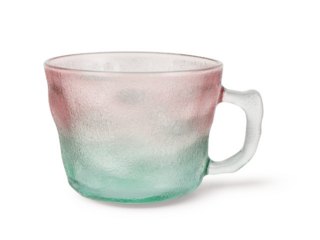 16512 FISSMAN Кружка 300 мл, цвет Красный+зеленый (цветное стекло)