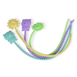 7476 FISSMAN Набор из 4-х стяжек для рулетов 25см, 27см (силикон)