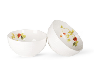 3647 FISSMAN Набор из 2 мисок FLORIANA  16см  (фарфор)