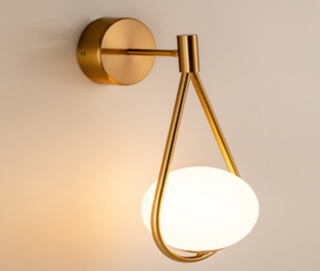 Бра Lenardi диаметр 20 см, высота 40 см, стекло+металл, арт.  299-228