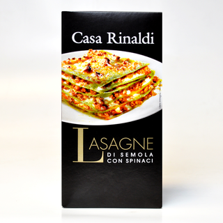 Паста Casa Rinaldi Лазанья из муки твердых сортов пшеницы со шпинатом ручной работы, 500г