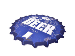 0681 FISSMAN Коврик сервировочный BEER 38см круглый на обеденный стол (пластик)