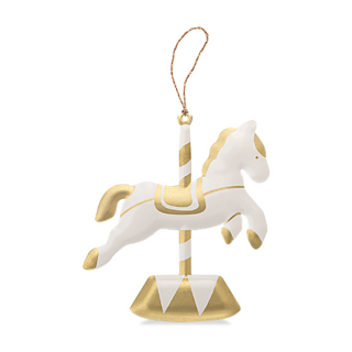 Ёлочная игрушка LUKNO Карусель, золотая