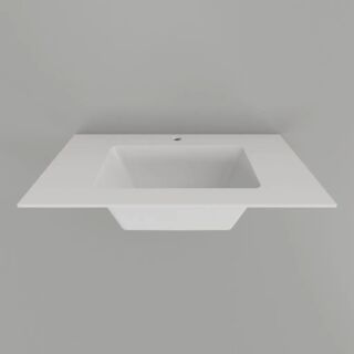 Столешница керамическая со встроенной раковиной Aqua Elegance 81, Белый, AAEPS081S