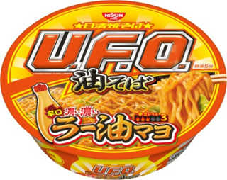Лапша быстрого приготовления Nissin UFO якисоба c острым майонезом