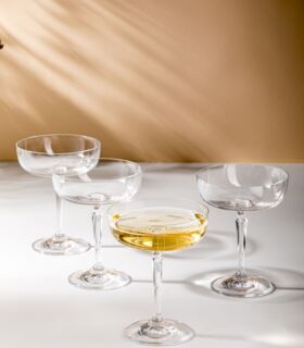 Набор креманок для шампанского Krosno Рим 230 мл, 4 шт, стекло, п/к