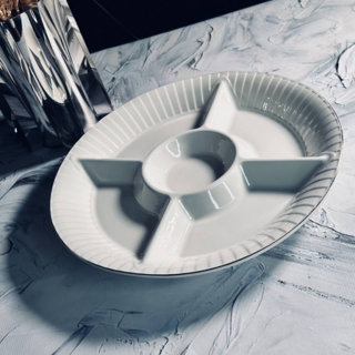 Менажница, 30,5х3,5см, Lenardi серия MARZIPAN GREY, в подарочной упаковке, арт.102-058