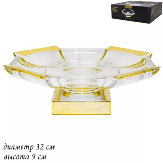 Тортовница Lenardi на ножке, стекло, в подарочной упаковке, арт. 588-273