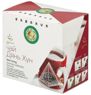 Shennun Дянь хун Черный чай в пирамидках, 2*15
