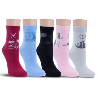 Носки женские голубые, размер 37-38