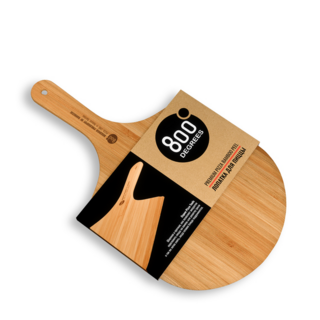 Лопатка для пиццы бамбуковая 800 Degrees Pizza Bamboo Paddle. Материал выпаренный бамбук.