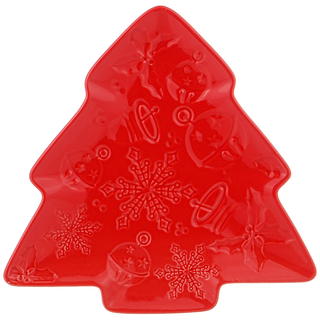 Тарелка-ёлка LEFARD CELEBRATION, 18 см, красная, арт. 189-324