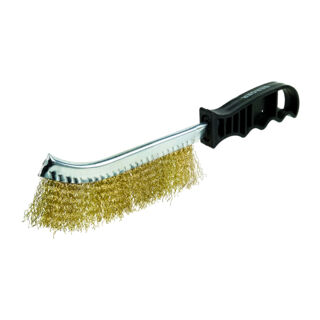 Кордщётка ручная (1 ряд щетины, омеднённая сталь, 0.3 мм) BERGER BG1748