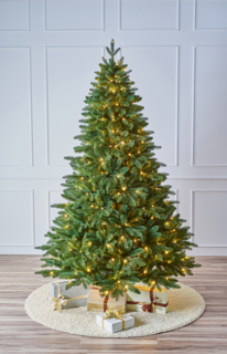 Ель заснеженная Max Christmas с лампочками Ленинградская  2,7 м