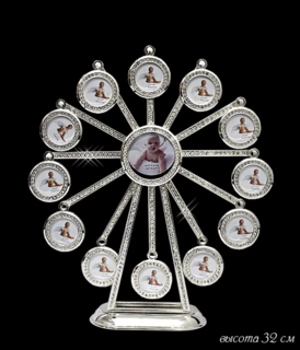 Вращающаяся фоторамка Lenardi 32 см BABY  FAMILY в подарочной упаковке. Арт. 788-024