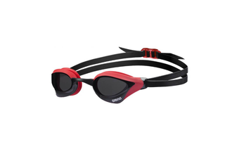 Очки для плавания ARENA Cobra Core Swipe, ДЫМЧАТЫЕ линзы, смен.перен., красная опр