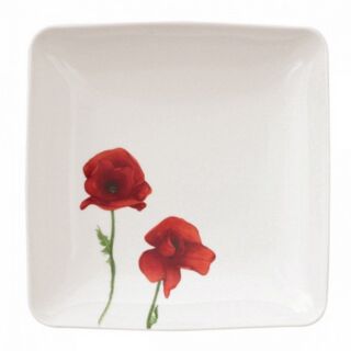 VENT DE COQUELICOT - Тарелка глубокая квадратная 24х24 см фарфор (square dish)