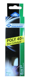Мячи для настольного тенниса Donic-Schildkrot Elite 1* 40+ бел. 3 шт.
