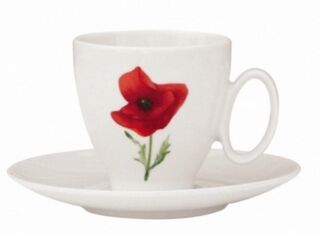VENT DE COQUELICOT - Чашка с блюдцем кофейная фарфор (coffee extra cup and saucer)