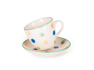 14147 FISSMAN Чашка и блюдце 230мл (фарфор)