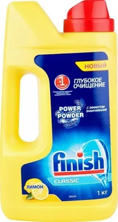 Finish Classic cредство для мытья посуды в ПММ, порошок, с эффектом замачивания, Лимон, 1 кг
