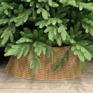 Юбка-корзина для Новогодней ёлки Премиум цвет Чайное дерево 2ХL 87/65/29 см,  с чехлом