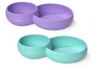 9606 FISSMAN Тарелка Двойная 24x15x5см / 580мл Глубокая c разделителем (силикон)