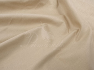 Пододеяльник из однотонного сатина кремовый на молнии, размер 145x210