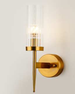 Бра Lenardi диаметр 11 см, высота 43 см, стекло+металл, арт.  299-225