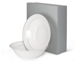 14076 FISSMAN Набор из 2 мисок NICE 22 см (фарфор)