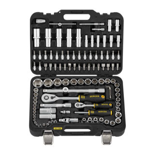 Универсальный набор инструментов BERGER 108 предметов ½” - ¼”  «ХОФ» BG108-1214