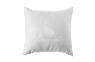 Наволочка из однотонного сатина на молнии белая, размер 52x74