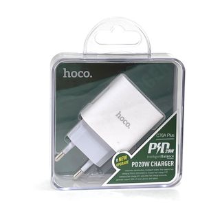 СЗУ HOCO C76A Plus 1xUSB-C, PD 20W, QC3.0 3А (белый)