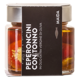 Острый перец Maida с тунцом в оливковом масле первого холодного отжима, 190гр