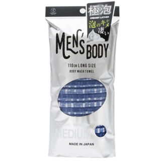 Мочалка-полотенце для мужчин YOKOZUNA MEN'S BODY–MEDIUM средней жёсткости, 28Х110см