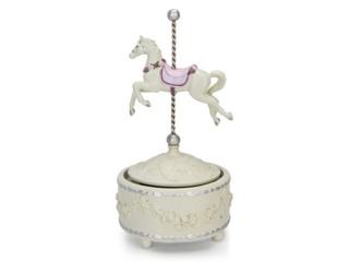 0217 FISSMAN Статуэтка "Музыкальная карусель с лошадкой" 12х12х21,7см (полирезин)