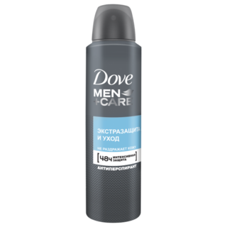 Дезодорант-спрей Dove для мужчин Экстразащита и Уход, 150 мл