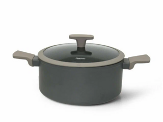 14490 FISSMAN Кастрюля NIKKI 28x13см / 6.7л со стеклянной крышкой (алюминий)