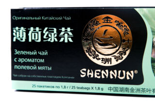 Shennun Зеленый чай с ароматом полевой мяты, 1.8 г х 25